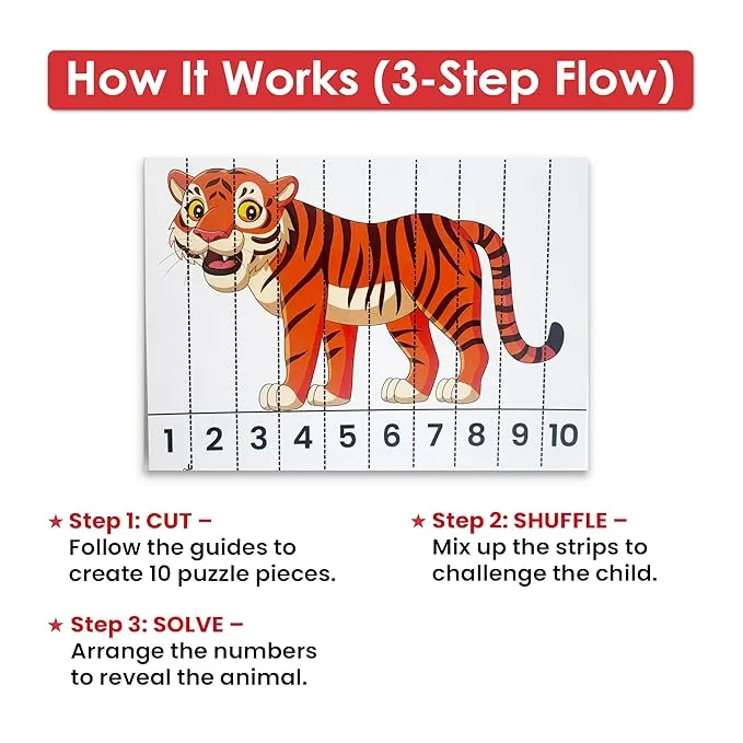 Maths Number Puzzle Cards - Image 2