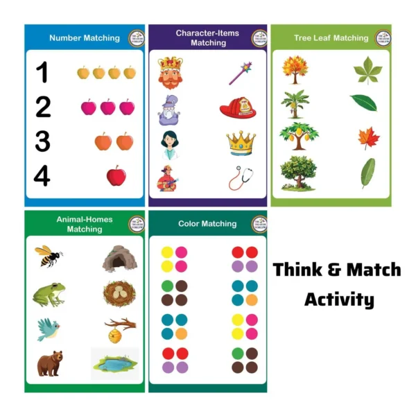My First Think and Match Sheets - The Treasure World