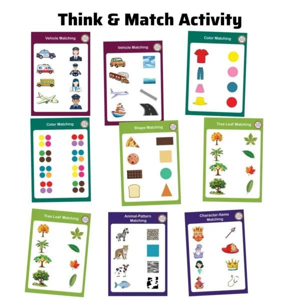 My First Think and Match Sheets - The Treasure World