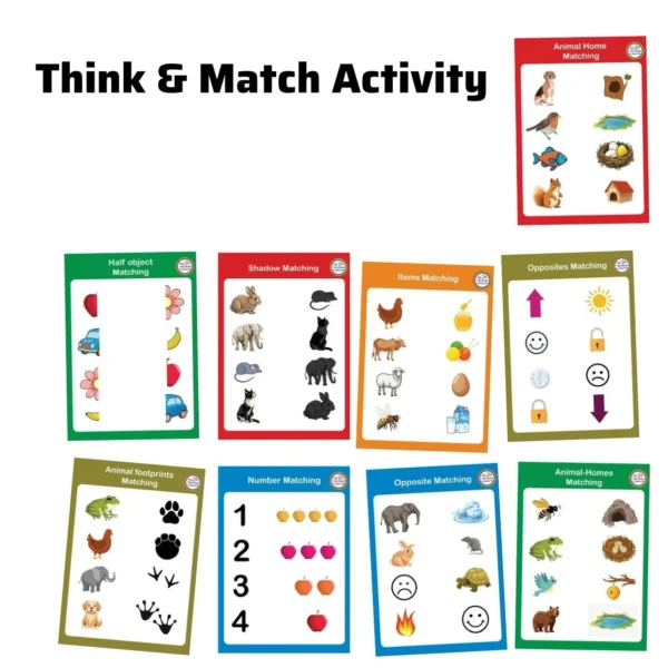 My First Think and Match Sheets - The Treasure World