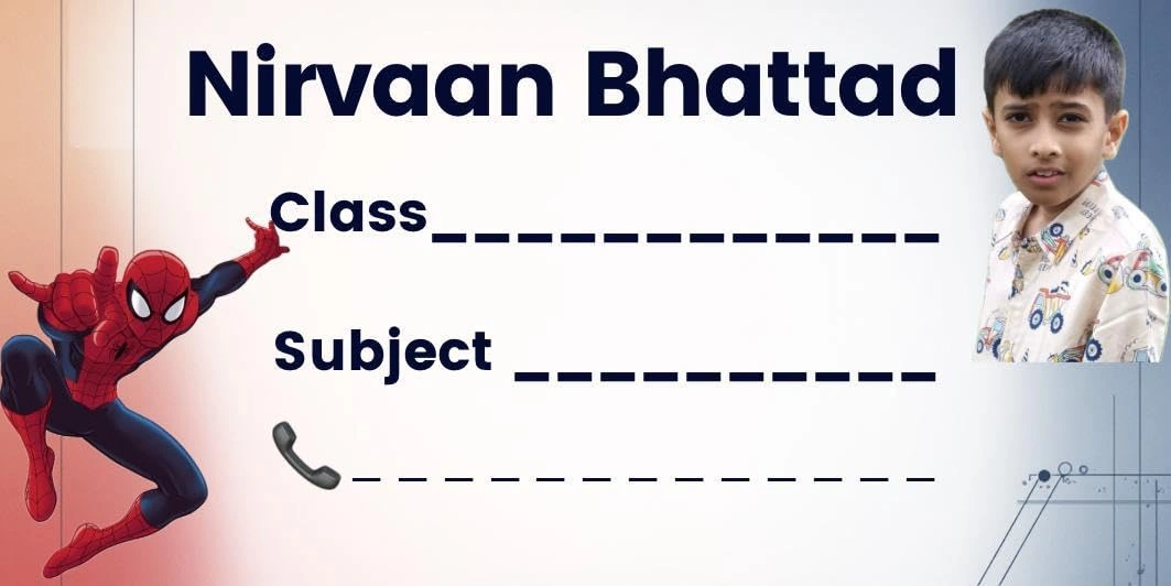 Customised Name Label Stickers Slip - Image 3