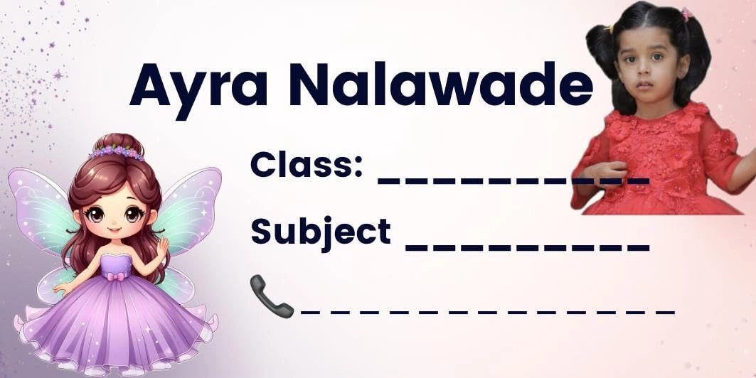 Customised Name Label Stickers Slip - Image 4