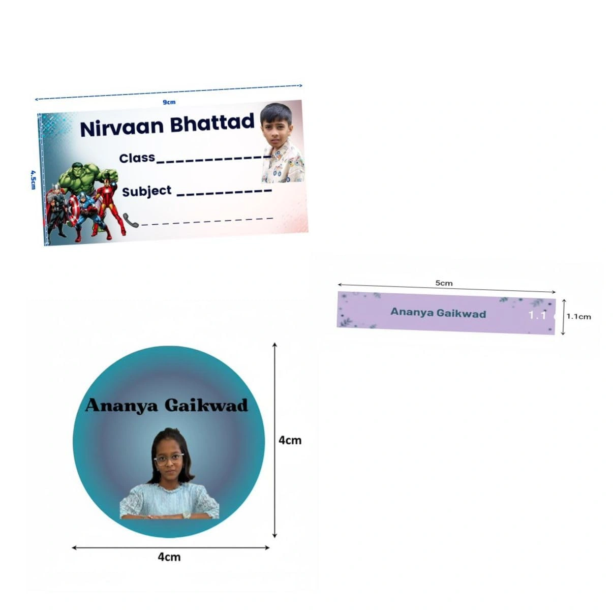 Customised Name Label Stickers Slip - Image 5