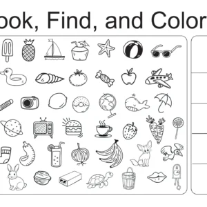 Look, Find & Color Book