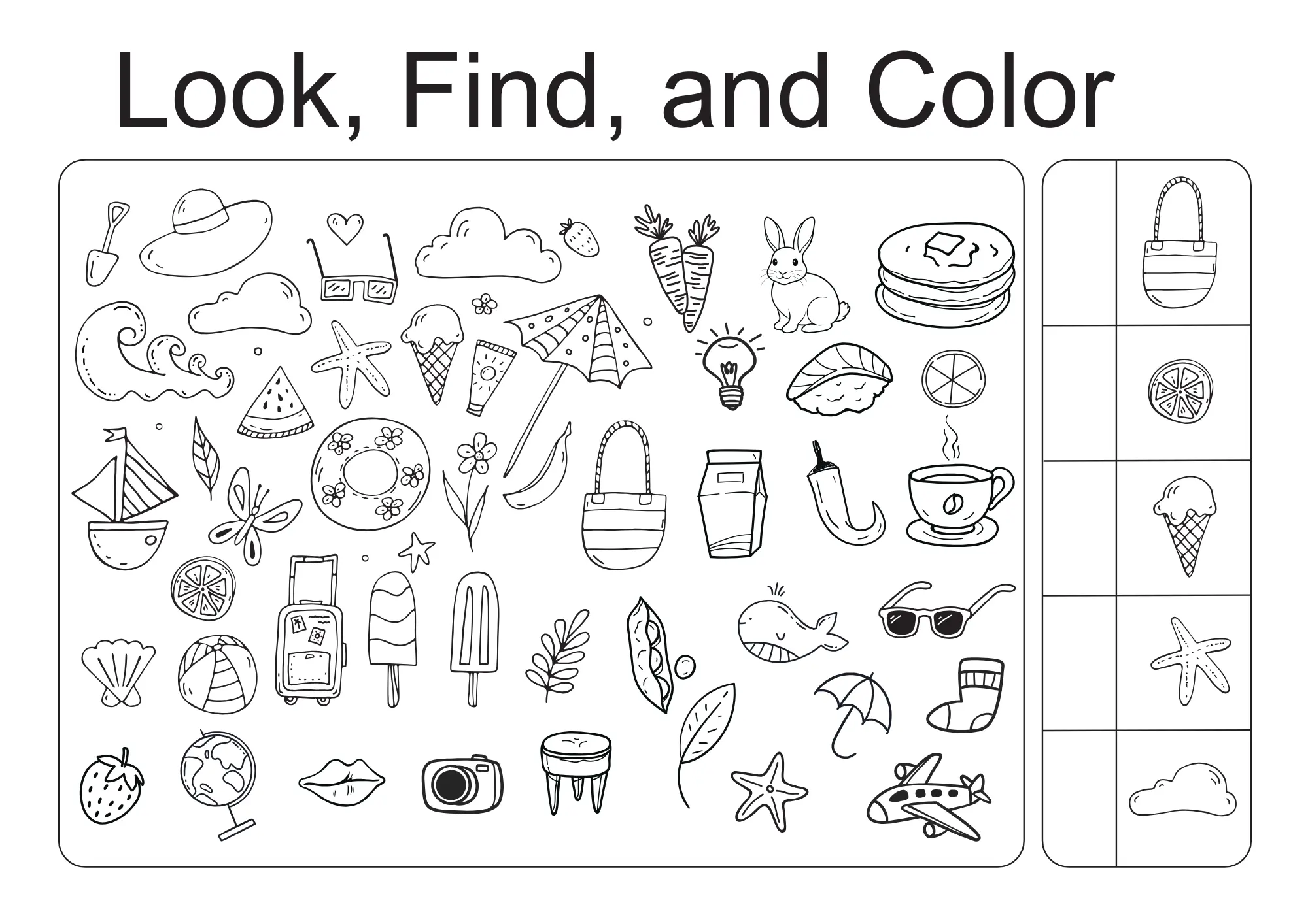 Look, Find & Colour Book - Image 5